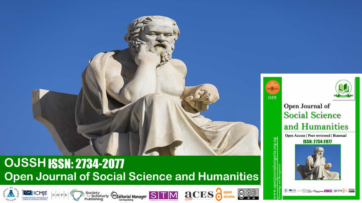 Open Journal of Social Science and Humanities <br> (ISSN: 2734-2077)